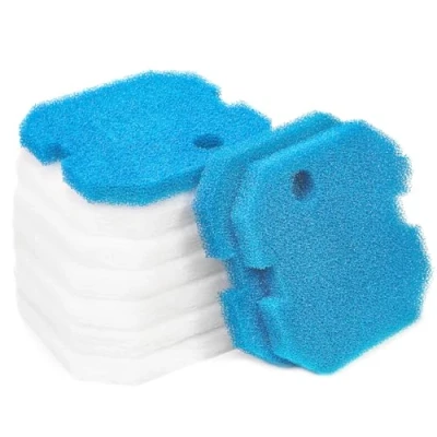 Imagen de Sin Marca Estera de filtro Esponja filtrado gruesa color azul y fina blanco reemplazo para Eheim 2616260 Professional Pro 2 2226/2326/ 2026/2128 Experience 350 (9 piezas por 3 esteras)