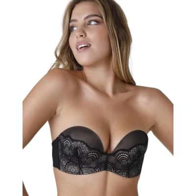 Imagen de Wonderbra Refined Glamour Ultimate Strapless Sujetador, Traslúcido, Black, 85H para Mujer