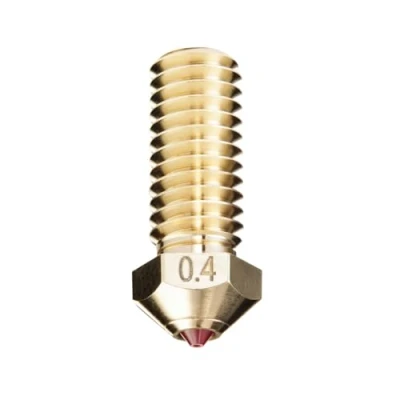 Imagen de DUROZZLE Ruby Boquilla 0,4 mm para impresoras 3D QIDI Q1 Pro/X Max3/X Smart3/X Plus3, endurecida y resistente a la abrasión una fabricación aditiva precisa (QIDI, mm)