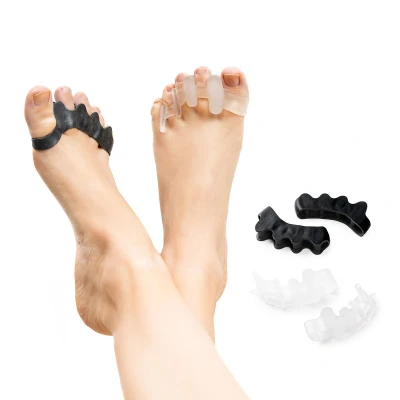 Imagen de InnovaGoods® separador dedos para pie ergonómico, Separadores de los pies, ideal sensación Alivio, descanso, relajación y bienestar. Ajustable Lavable (4 Uds)