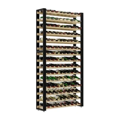Imagen de Lenmar Serie RW Botellero de Madera para Botellas, LOFT, Vino, Botellero, Estanterías, Botelleros, … (LOFT 81, 118 x 104 27, 81 Botellas)