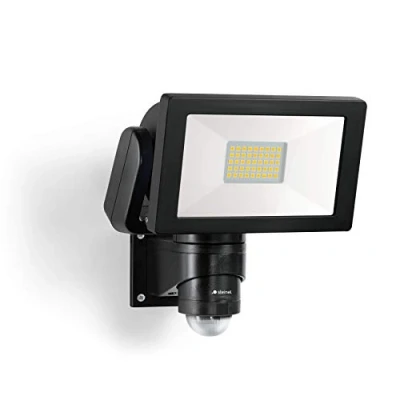 Imagen de Steinel LS 300 S Foco LED, en color negro, con consumo de 29,5 W, sensor movimiento 240, alcance 12 metros y luz blanca neutra 4000 K