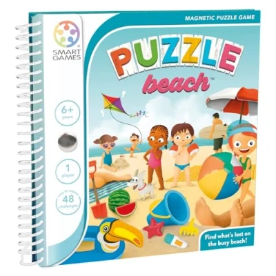 Imagen de Smartgames Puzzle Beach Rompecabezas Niños Juegos Educativos 6 Años O Más De Mesa Magnetic Book Regalos Para