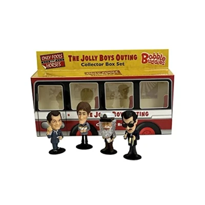 Imagen de Sporting Profiles Only Fools and Horses The Jolly Boys Outing Bobble Buddies Bobblehead Coach Economy Set con Varilla de medición Gratis