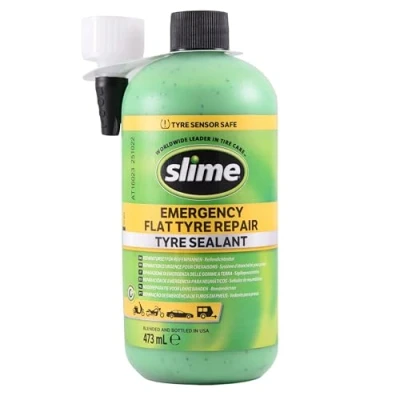 Imagen de Slime 10125 Sellante de Pinchazos Neumático, Recarga Kit Reparación Inteligente, Apto para Coches, No Tóxico, Ecológico, 473 ml