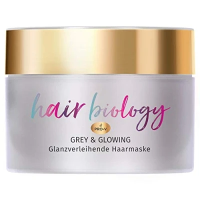 Imagen de Hair Biology Grey &amp; Glowing Máscara de cabello para cabellos rubios, grises y blancos, 160 ml