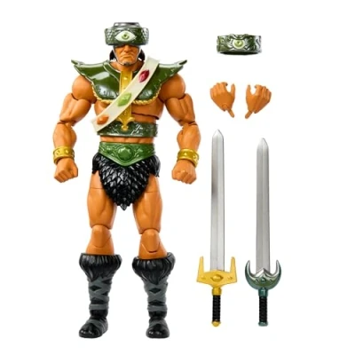 Imagen de Masters of the Universe MOTU New Eternia Tri Klops Figura de acción con accesorios, juguete +6 años (Mattel HYC52)
