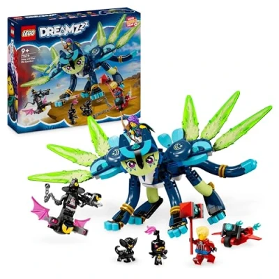 Imagen de LEGO DREAMZzz 2 en 1 Zoey y Zian el Gato Búho, Set de Construcción Animal Moto Juguete con Minifiguras Cooper Cazador Nocturno, Regalo para Niños Niñas 9 Años o Más 71476