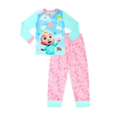 Imagen de CoComelon Girls Let&#039;s all count Sheep Conjunto de pijama largo, color rosa, 3 4 Años