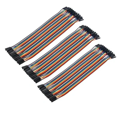 Imagen de Aihasd 120PCS 30cm Hembra Cable dupont 1P pasa corriente para Arduino tablero de circuitos