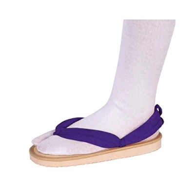 Imagen de QYIFIRST Kimetsu no Yaiba Shinobu Kocho Zuecos para cosplay, sandalias disfraz, color lila, hombre y mujer, 39 (longitud interior 24 cm)