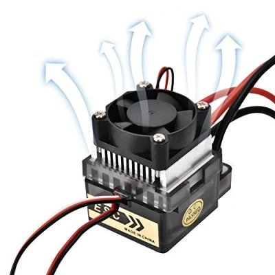 Imagen de Controlador de velocidad 320A alto voltaje RC Car ESC con ventilador motor cepillado para barco modelo