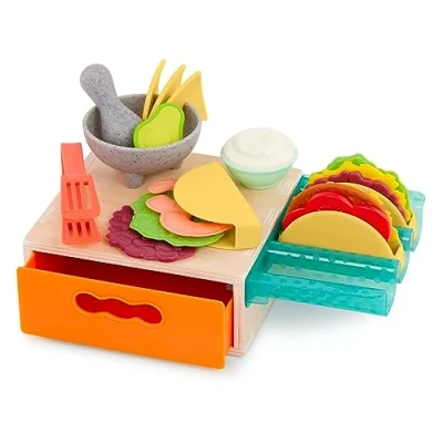 Imagen de B. Toys Taco Play Set Toy Tacos &amp; Cooking Accessories Role Food For Kids 3 Years + Mini Chef Tiny Playset