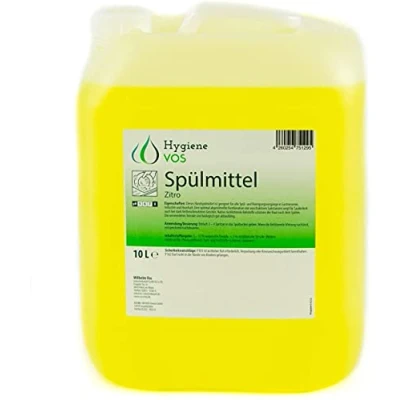 Imagen de Hygiene VOS Lavavajillas Líquido a mano Profesional de 10 litros. Elimina eficazmente hasta la grasa más resistente. Fragancia cítrica, PH Neutro, 100% biodegradable