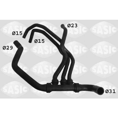 Imagen de SASIC 3404032 Manguitos de Radiador a la izquierda abajo RENAULT: MEGANE 2 Coupe Cabriolet, SCENIC 2,