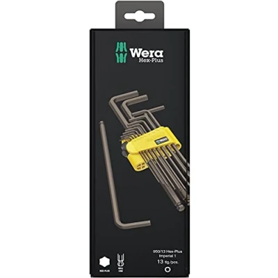 Imagen de WERA 05021721001 950/13 Hex Plus imperial 1 Juego de llaves acodadas, tipo
