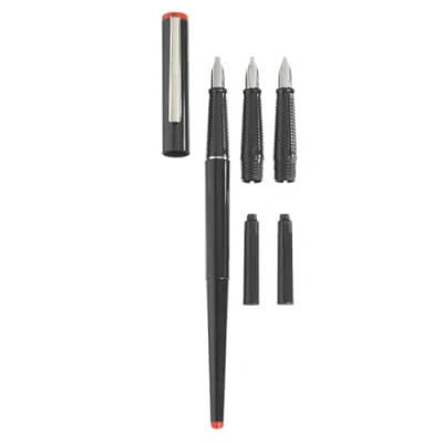 Imagen de Herlitz 8623001 Pluma con 5 piezas de plástico y tres puntas, negro