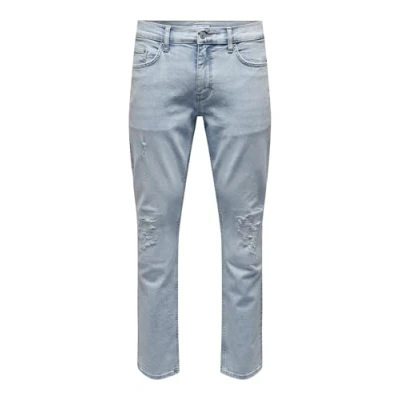 Imagen de ONLY &amp; SONS Onsweft Reg LBD 7621 Sty Dnm Vd Jeans, Mezclilla De Color Azul Claro, 31W / 30L para Hombre