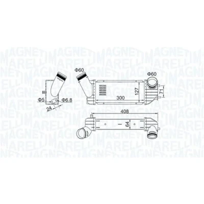 Imagen de MAGNETI MARELLI 351319204340 Intercooler CITROËN: Xsara Hatchback, C4 I PEUGEOT: 307 SW, Hatchback