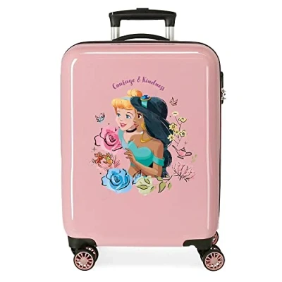 Imagen de Disney Princesas Maleta de cabina Rosa 38x55x20 cms Rígida ABS Cierre combinación lateral 34L 2 kgs 4 Ruedas dobles