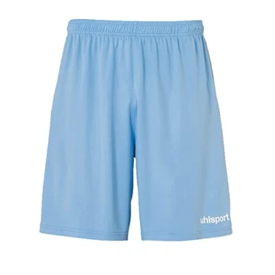 Imagen de Uhlsport Center Basic Shorts Without Slip De Juego, Hombre, Celeste/Blanco, 116