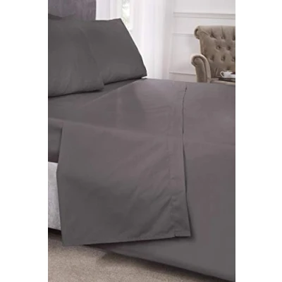 Imagen de Emma Barclay Par percal de 180 Hilos en Color Gris, poliéster 50% algodón, Fundas Almohada (2 Unidades)
