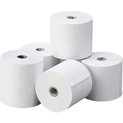 Imagen de 10 Rollos 80x80 Papel Térmico Sin Bisfenol A. BPA