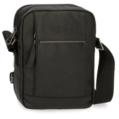 Imagen de Pepe Jeans Dortmund Bandolera Gris 17x22x7,5 cms Algodón, Poliéster y PU. 2,81L by Joumma Bags