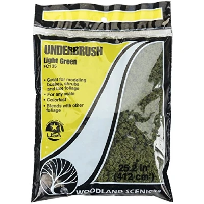 Imagen de Woodland Scenics FC135 Underbrush Cubierta para el Suelo, Color Verde Claro, Cemento