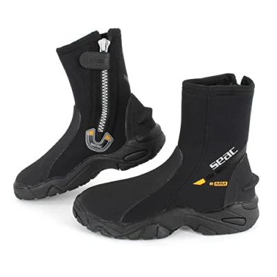 Imagen de SEAC Pro HD C/CERN. 6 Escarpín de Buceo, Unisex, Color Negro, Talla XXL