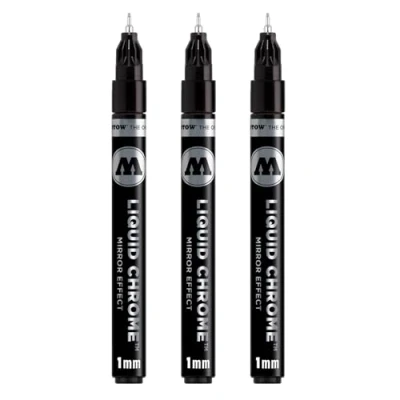 Imagen de Rotulador Molotow Liquid Chrome (con tinta especial para un verdadero efecto espejo) 1 mm