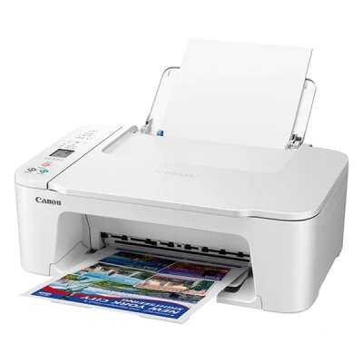 Imagen de Canon Pixma TS3751i Impresora Multifunción 3 en 1, Sistema de Inyección Tinta, Impresión, Escaneo y Copia, WiFi, Compatible con Print Plant, A4, Impresión sin Borde, Blanco