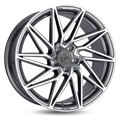 Imagen de KESKIN 5Taladro(s) 19in 112mm Llanta de aleación KT20 Future palladium Front poliert KT208519511245PFP
