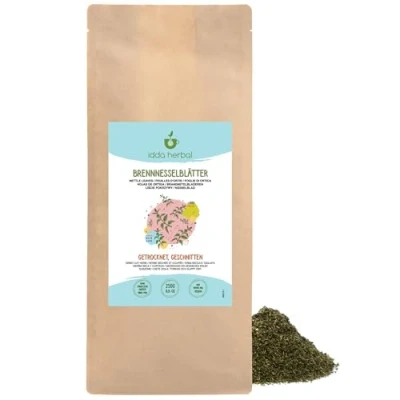 Imagen de Infusión de Ortiga (250g), Té Suelto Ortiga, Hojas Suavemente Secas y Cortadas, 100% Natural Puro para la Preparación Hierbas, Hierbas