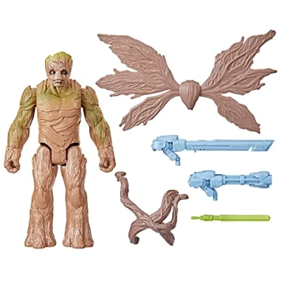 Imagen de Hasbro Marvel Studios Guardianes de la Galaxia Vol. 3 Titan Hero Series Figura Lujo Blast &#039;N Battle Groot 29 cm