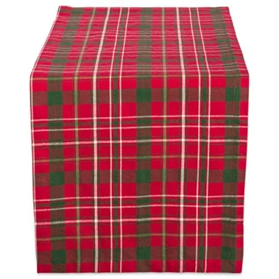 Imagen de DII Camino de Mesa Comedor Navidad, 14 x 72 Pulgadas, Rojo y Verde