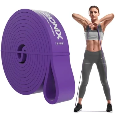 Imagen de Bionix Bandas elásticas para dominadas Gruesas, Pesadas y largas dominadas, Crossfit, Powerlifting, Yoga, Estiramientos Ayuda en el Entrenamiento
