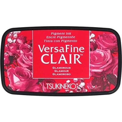 Imagen de Tsukineko Glamorous Versafine Clair Almohadilla de Tinta (Material sintético, 5,6 x 9,7 2,3 cm), Color Rojo, 76x35mm