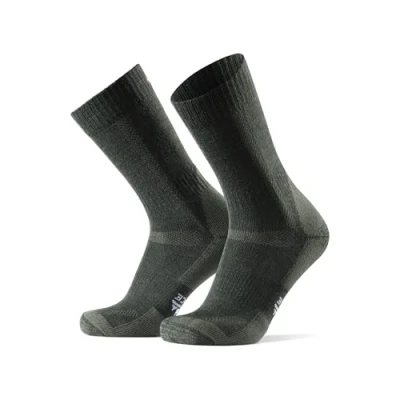 Imagen de DANISH ENDURANCE Calcetines Antiampollas Senderismo de Lana Merino, Transpirables, Hombre y Mujer, Verde Bosque, 48 51