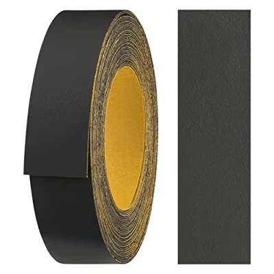 Imagen de haggiy Cinta para bordes de melamina autoadhesiva 18 mm x 5 m I muebles Sujeción segura sin planchar Chapa estantes/paneles madera antracita