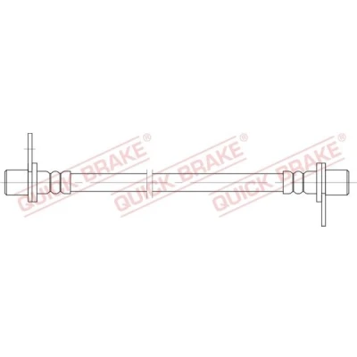 Imagen de QUICK BRAKE 25.084 Latiguillos de Freno 235 M10x1 MITSUBISHI: Lancer 8 Limousine, Outlander 2 SUV,