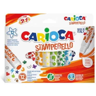 Imagen de Carioca Rotuladores Stamperello, Multicolor 12 Uds