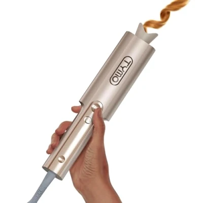 Imagen de Rizador de Pelo Automatico TYMO Curlpro Plus Ondas Automático Rizos Grandes 25mm Beach Waves Moldeador Tenacilla para Largo Hair Curler Anti Quemaduras Calentamiento Rápido Dorado