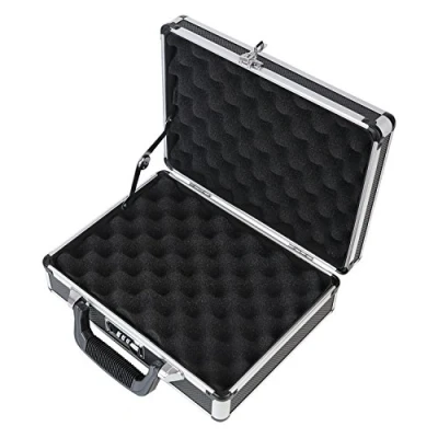 Imagen de HMF 14401 02 Maleta de Aluminio para Pistolas con Cerradura Combinación 31 x 26 11 cm Negro