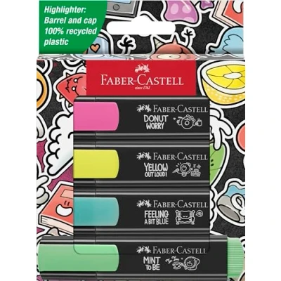 Imagen de Faber Castell 254690 Juego de 4 Subrayadores Graffiti Edición Limitada