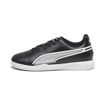 Imagen de PUMA King Match IT JR, Soccer Shoe, Black White, 29 EU