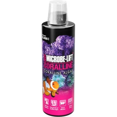 Imagen de Microbe Lift Coralline 473 ml Potenciador de Algas coralinas Rojas para acelerar el Crecimiento e intensificar los Colores Las en acuarios Marinos.