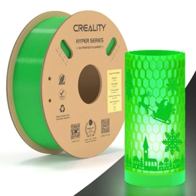 Imagen de Creality Hyper PETG Filamento, Filamento Verde 1.75mm 1KG, para Impresora 3D Precisión Dimensional +/ 0.03mm, Apto la Mayoría de Impresoras 3D, 2.2lbs/Spool