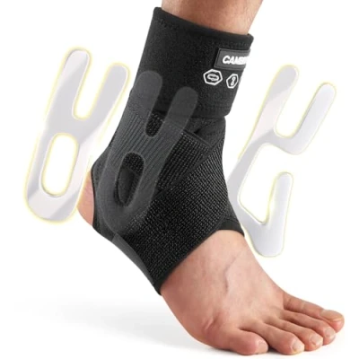 Imagen de CAMBIVO Tobillera para Esguince Adjustable, Fascitis Plantar, Estabilizadora, Tendinitis de Aquiles, Tobillos Débiles, Daño Ligamentos