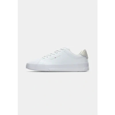 Imagen de Tommy Hilfiger Court Sneaker Mujer Detail Essential de piel, Blanco (White), 40